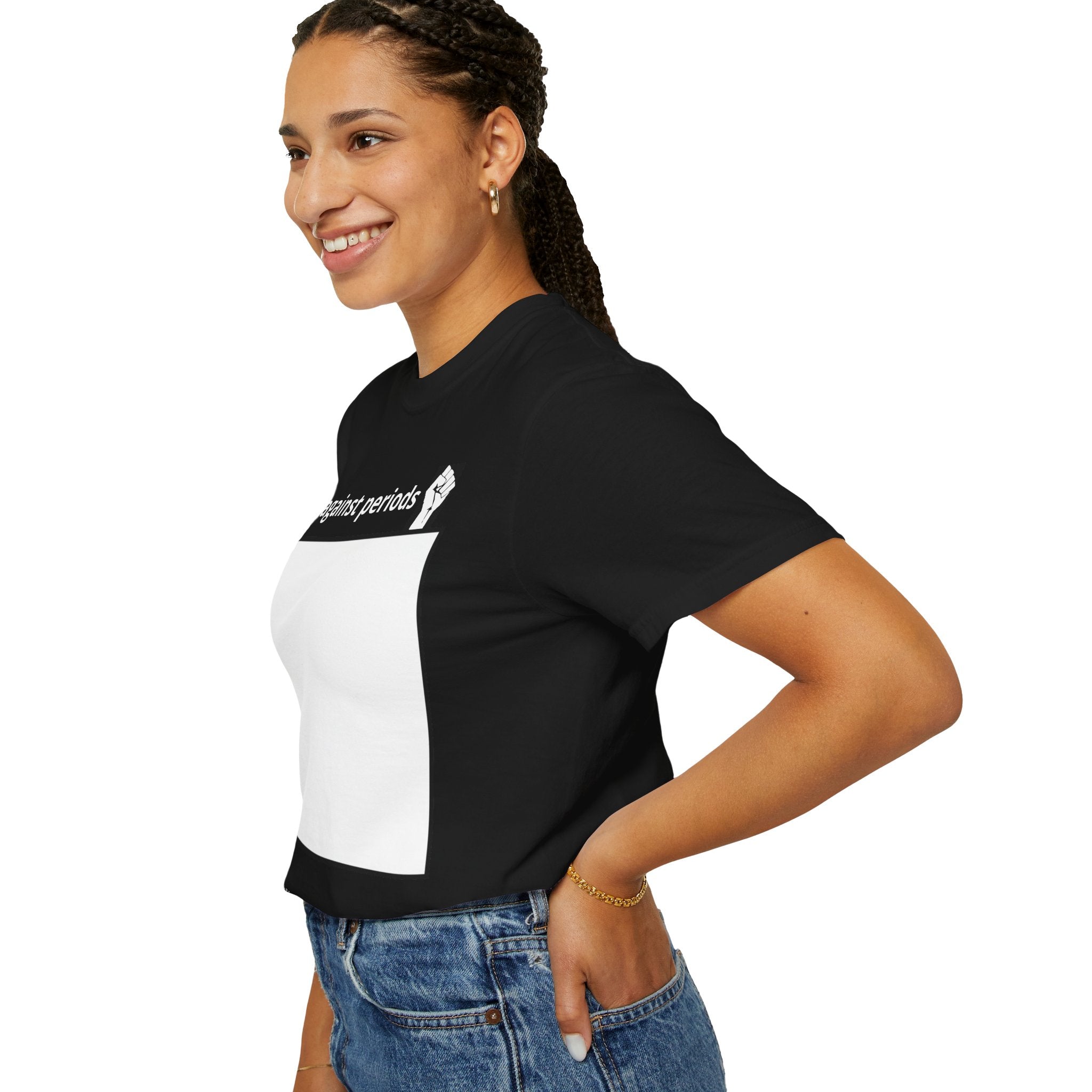 Sign Against Periods T-Shirt — Show your support towards feminism